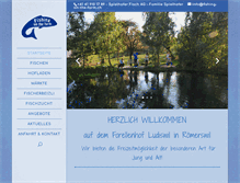 Tablet Screenshot of fishing-on-the-farm.ch